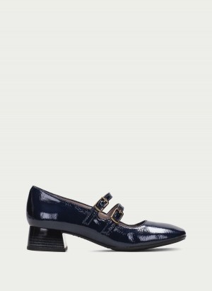 Hispanitas Manila Mary Jane Schuhe Damen Navy Blau | HFP6778DP